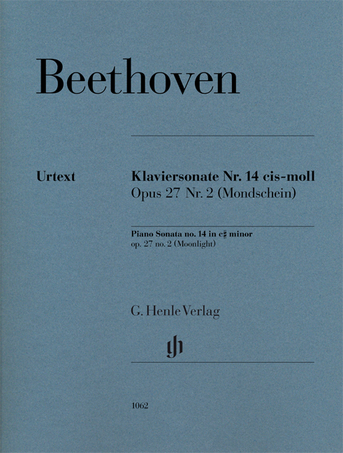 Ludwig van Beethoven: Klaviersonate Nr. 14 cis-moll op. 27 Nr. 2: Piano: