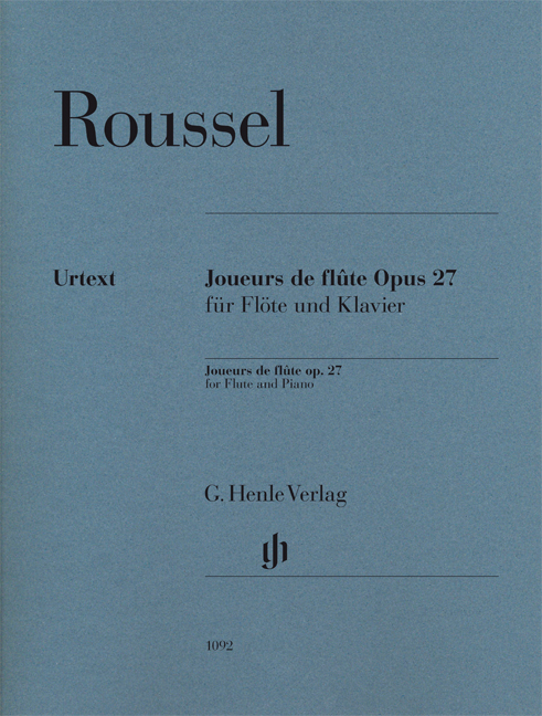 Albert Roussel: Joueurs de flte  Opus 27 fr Flte und Klavier: Flute: