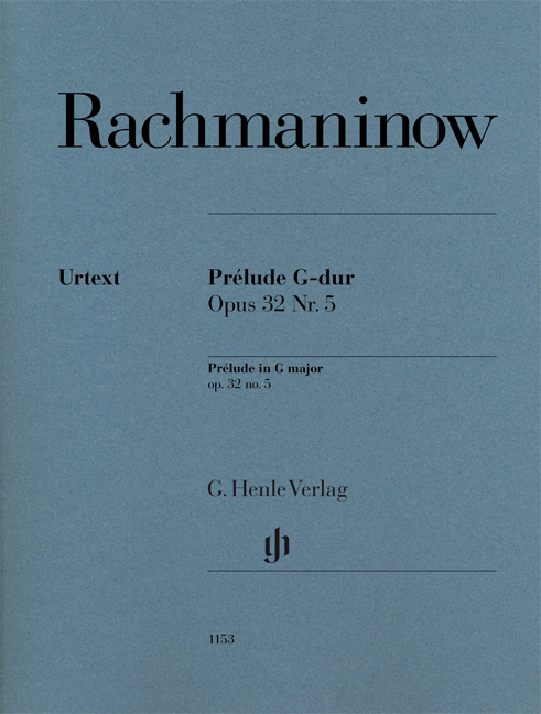 Sergei Rachmaninov: Prelude In G Op.32 No.5: Piano: Instrumental Work