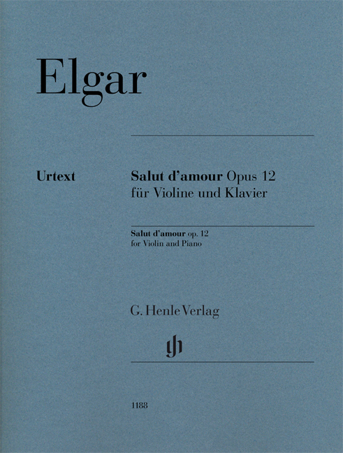 Edward Elgar: Salut D'Amour Op. 12 For Violoncello And Piano: Violin: Score