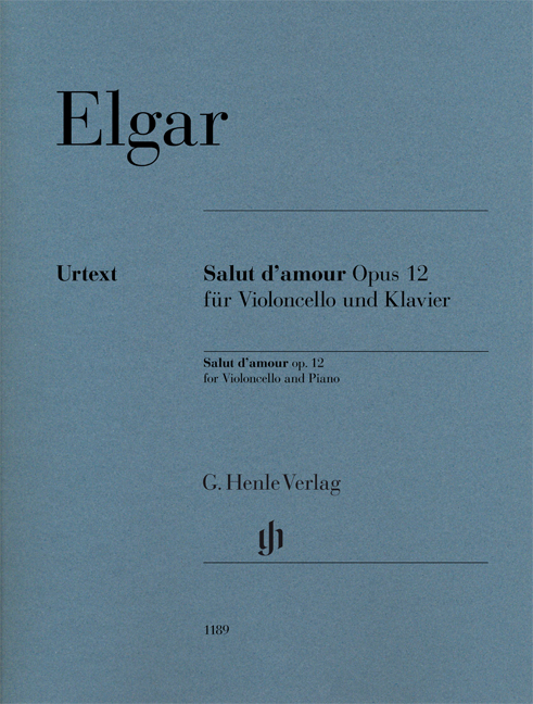Edward Elgar: Salut d'Amour Op. 12 For Violoncello And Piano: Cello: Score
