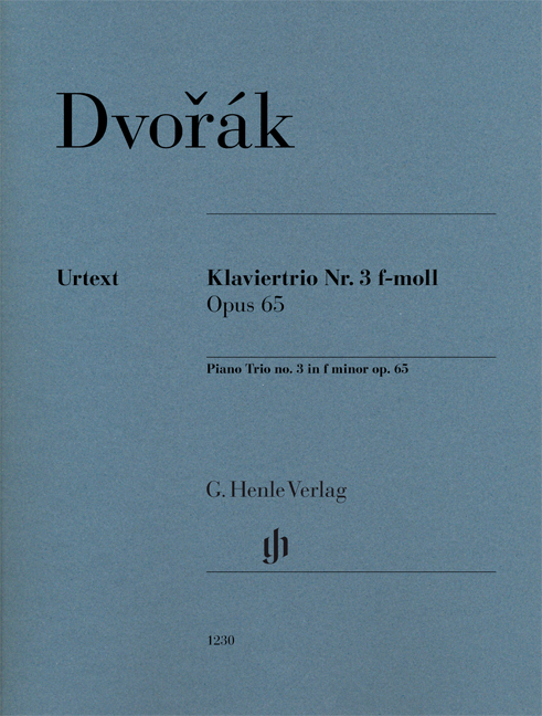 Antonn Dvo?k: Piano Trio No. 3 In F Minor Op.65: Piano Trio: Score