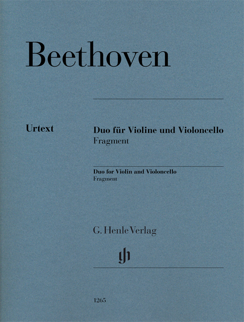 Ludwig van Beethoven: Duo For Violin And Violoncello  Fragment: Violin & Cello: