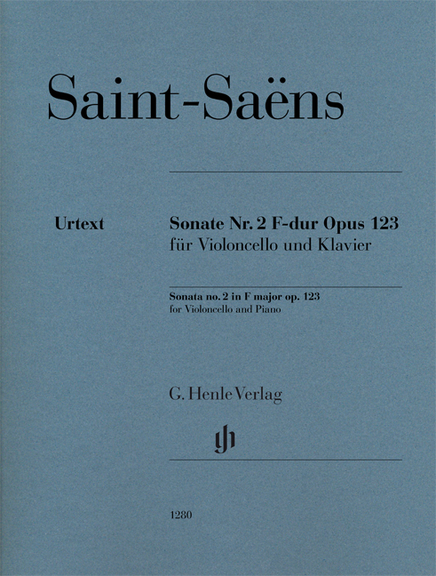 Camille Saint-Sans: Sonata no. 2 in F major op. 123: Cello: Score and Parts