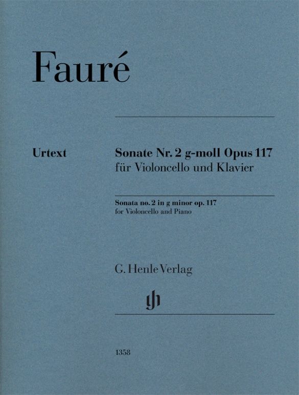 Gabriel Faur: Sonate Nr. 2 g-moll Opus 117: Cello: Instrumental Work