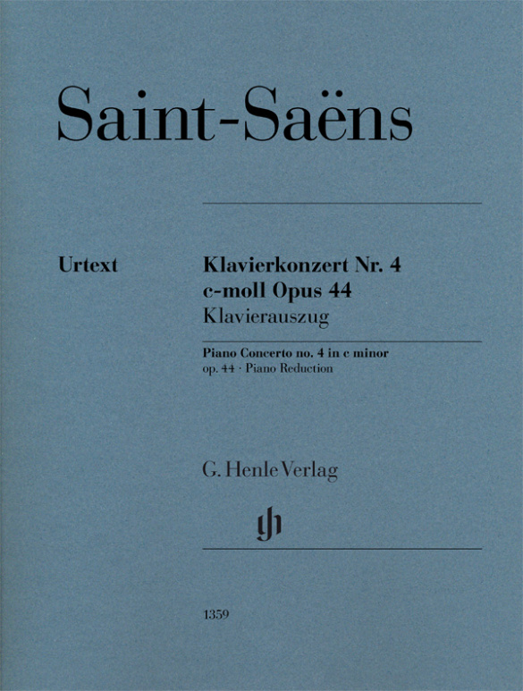 Camille Saint-Sans: Klavierkonzert Nr. 4 c-moll Opus 44: Piano: Score