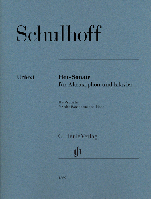 Erwin Schulhoff: Hot-Sonata for Alto Saxophone and Piano: Alto Saxophone: