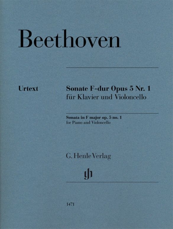 Ludwig van Beethoven: Violoncello Sonata F Major Op. 5 No. 1: Cello: