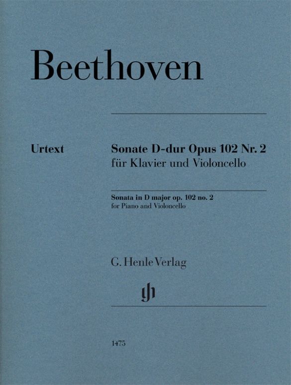 Ludwig van Beethoven: Violoncello Sonata D Major Op. 102 No. 2: Cello: