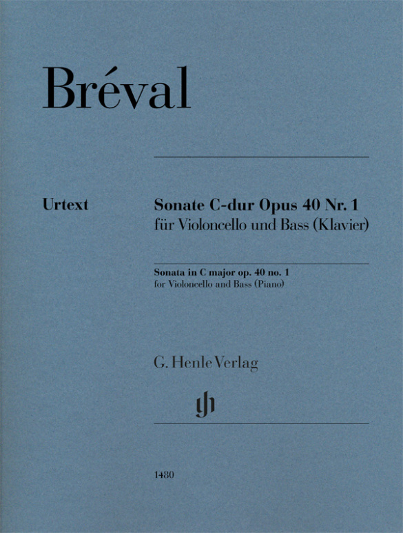 Jean-Baptiste Br�val: Sonate C-dur Opus 40 Nr. 1: Cello: Instrumental Work