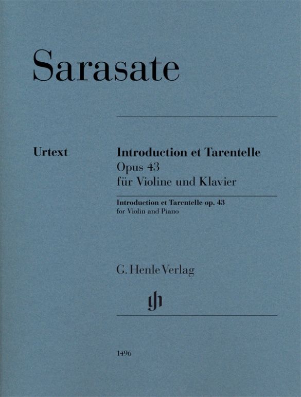 Pablo de Sarasate: Introduction Et Tarantelle Op. 43: Violin and Accomp.: