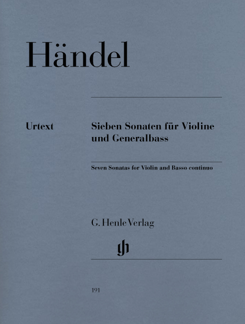 Georg Friedrich Hndel: Seven Sonatas For Violin And Basso Continuo: Violin: