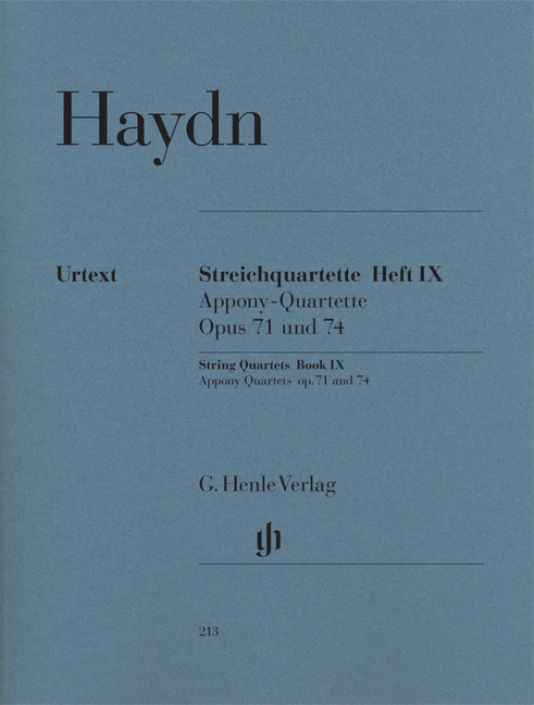 Franz Joseph Haydn: Streichquartette Heft IX op. 71 und 74: String Quartet:
