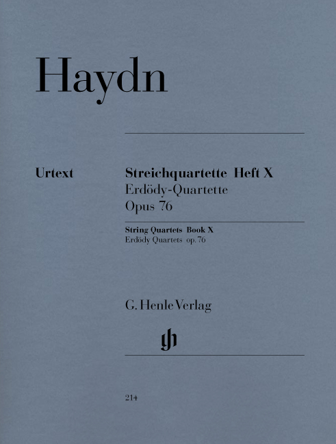 Franz Joseph Haydn: Streichquartette Heft X Erdody-Quartette Op. 76: String