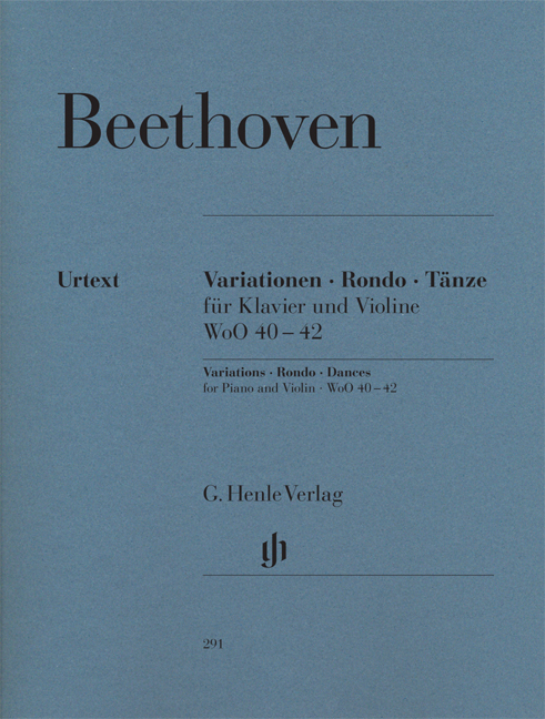 Ludwig van Beethoven: Variationen  Rondo  Tanze For Violin & Piano: Violin: