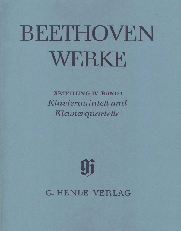 Ludwig van Beethoven: Piano Quintet and Piano Quartets: Piano Quintet: Score