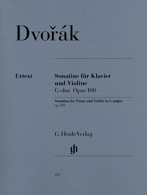 Antonín Dvo?ák: Sonatina For Piano And Violin In G Op.100: Violin: Instrumental