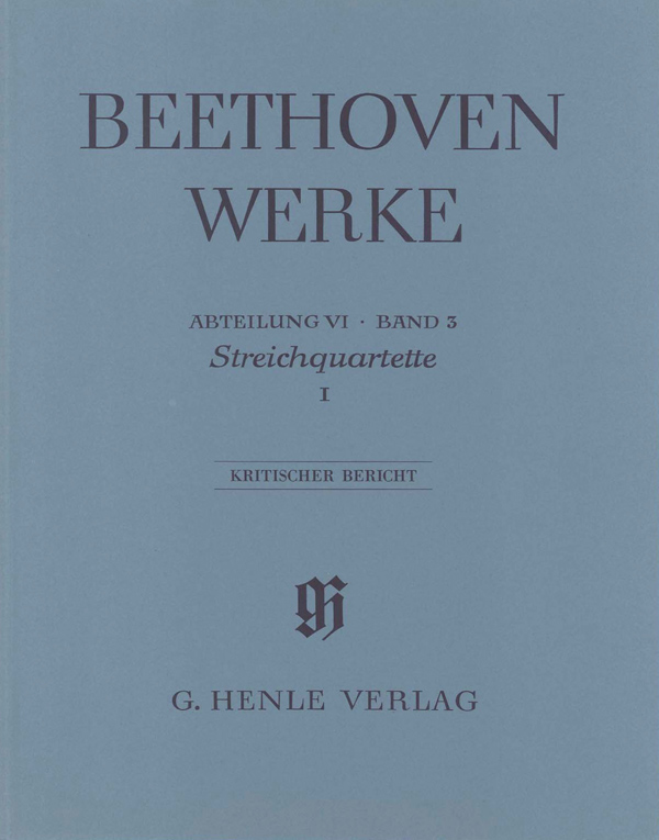 Ludwig van Beethoven: String Quartets op. 18 no. 1-6: String Quartet: Score