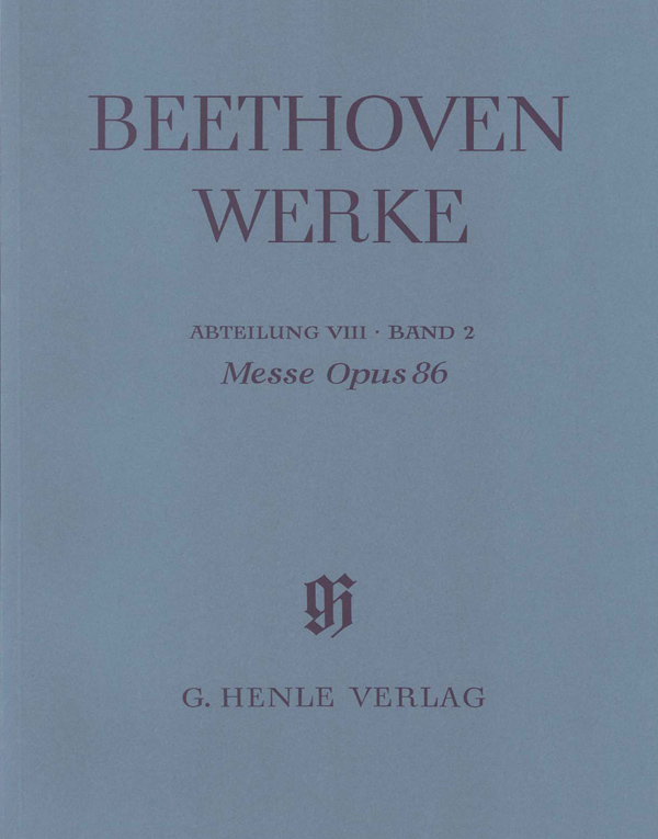 Ludwig van Beethoven: Mass C major op. 86: Score