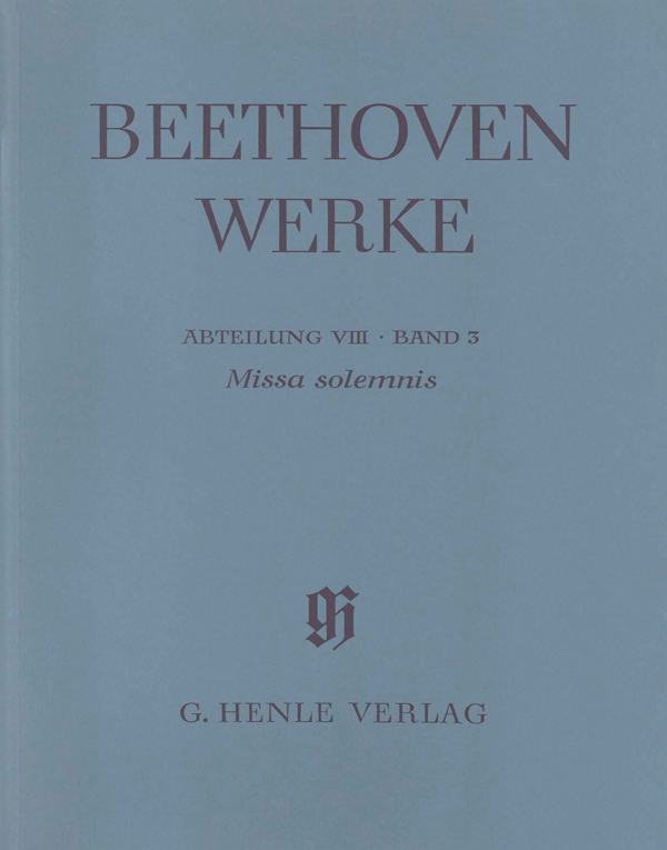 Ludwig van Beethoven: Missa solemnis op. 123: Score