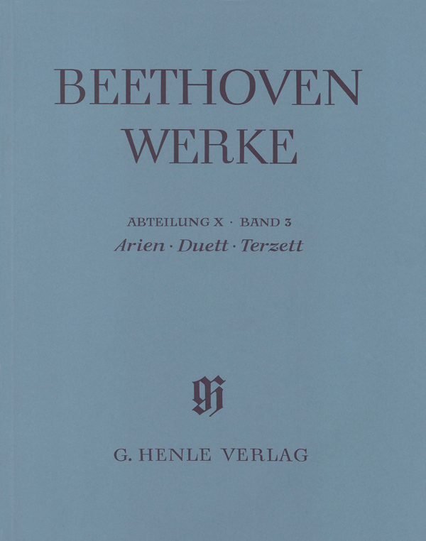 Ludwig van Beethoven: Arias  Duet  Trio: Score