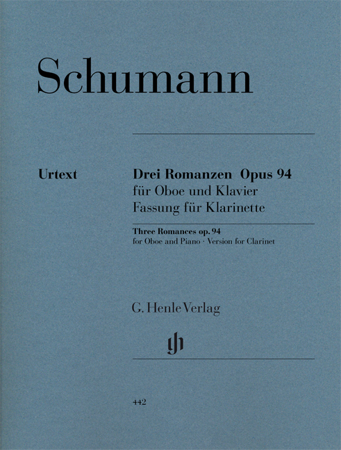 Robert Schumann: Romances For Oboe: Clarinet: Instrumental Work