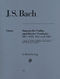 Johann Sebastian Bach: Three Sonatas for Violin and Piano: Violin: Instrumental