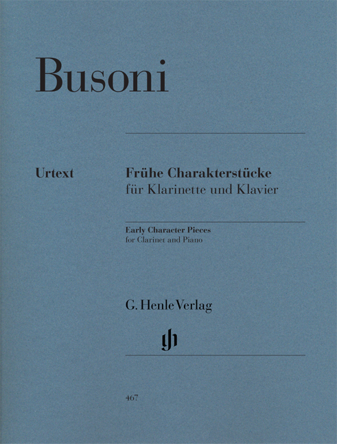Ferruccio Busoni: Frühe Charakterstücke (Erstausgabe): Clarinet: Instrumental