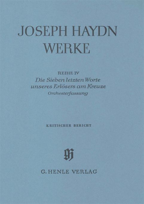 Franz Joseph Haydn: The seven last words - version for Orchestra: Ensemble: