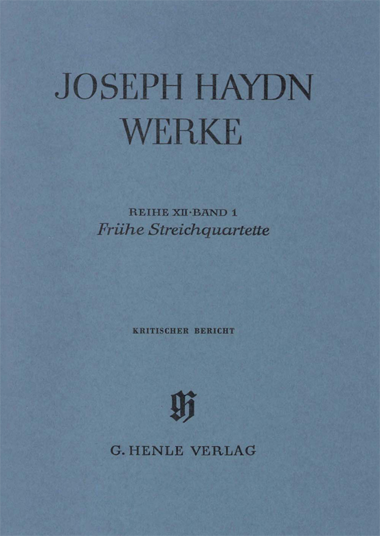 Franz Joseph Haydn: Early String Quartets: String Quartet: Reference