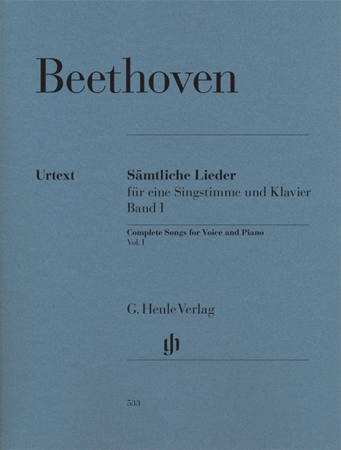 Ludwig van Beethoven: Samtliche Lieder Band I: Voice: Vocal Album