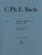 Carl Philipp Emanuel Bach: Sonate a-moll Wq 132 für Flöte solo: Flute:
