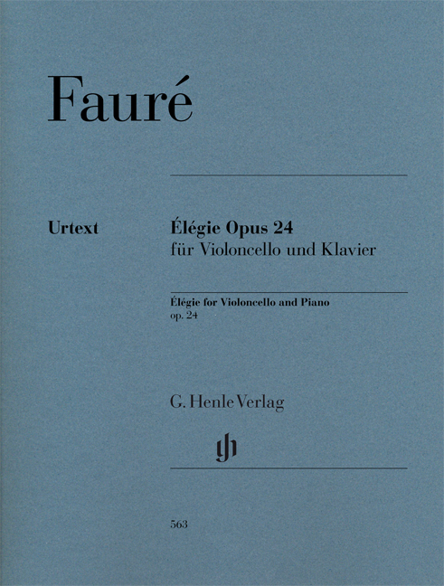 Gabriel Fauré: Élégie Op.24 For Violoncello And Piano: Cello: Instrumental Work