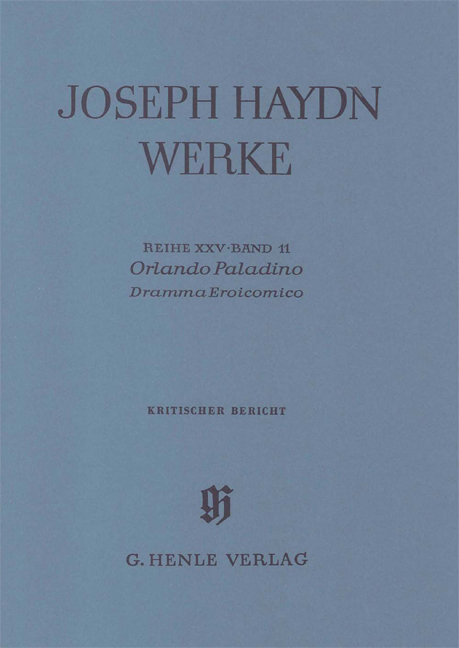 Franz Joseph Haydn: Orlando Paladino - Dramma Eroicomico - 2nd part: Mixed