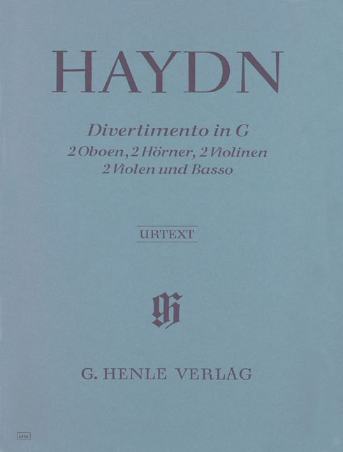 Franz Joseph Haydn: Divertimento In G Major Hob. II: Chamber Ensemble: Score and