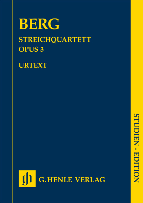 Alban Berg: Streichquartett op. 3: String Quartet: Study Score