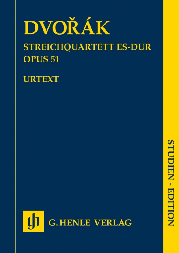 Antonín Dvorák: String Quartet E Flat Major Op. 51: String Quartet: Study Score