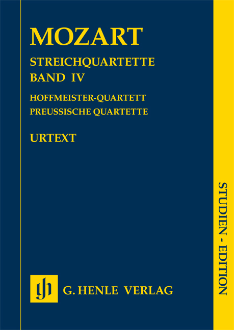 Wolfgang Amadeus Mozart: String Quartets  Volume IV: String Quartet: Study Score