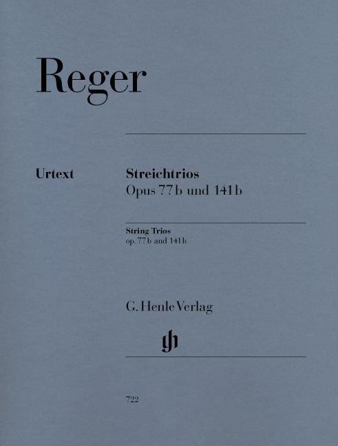 Max Reger: Streichtrios a-moll Opus 77b Und d-moll Opus 141b: String Trio: Parts