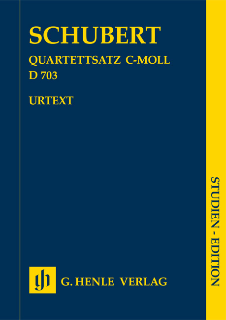 Franz Schubert: Quartet Movement in C Minor D 703: String Ensemble: Study Score