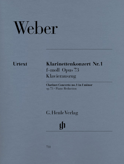 Carl Maria von Weber: Clarinet Concerto No.1 F minor Op.73: Clarinet: