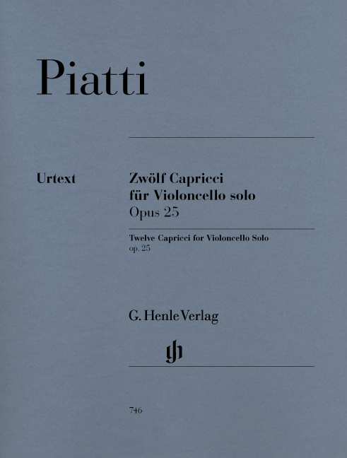 Carlo Alfredo Piatti: 12 Capricci Opus 25: Cello: Instrumental Album