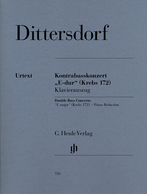 Carl Ditters von Dittersdorf: Concert E-Dur (Krebs 172): Double Bass:
