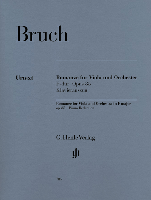 Max Bruch: Romanze F-Dur Opus 85: Viola: Instrumental Work