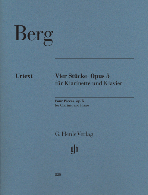 A. Berg: Vier Stucke Klarinette Und Klavier Op 5: Clarinet: Instrumental Work