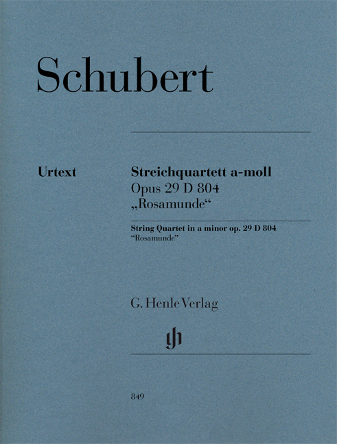 Franz Schubert: String Quartet A Minor Op. 29 D 804: String Quartet: Parts