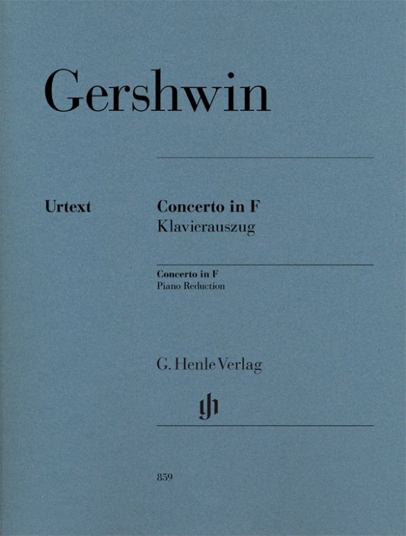 George Gershwin: Concerto in F for Piano and Orchestra: Piano: Score