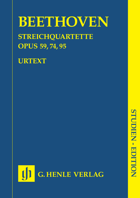 Ludwig van Beethoven: String Quartets op. 59  74  95: String Quartet: Study