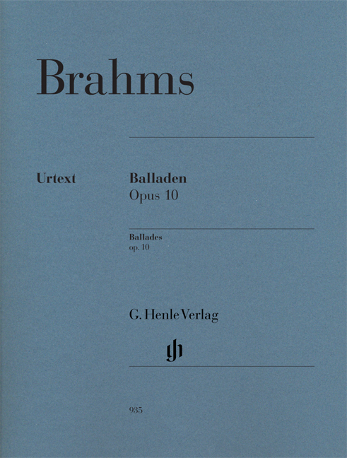 Johannes Brahms: Ballades Op.10 - Urtext: Piano: Instrumental Work