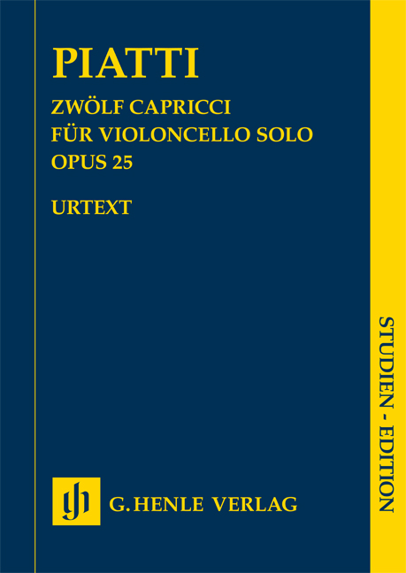 Carlo Alfredo Piatti: Zwlf Capricci op. 25 fr Violoncello solo: Cello: Study